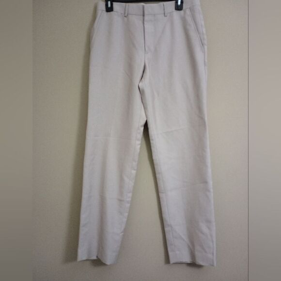 J. Ferrar Cream Color Slim Fit Dress Pants Size 30x30 - Picture 1 of 7